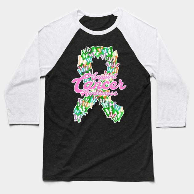 Support Cancer Awareness Baseball T-Shirt by Andreeastore  